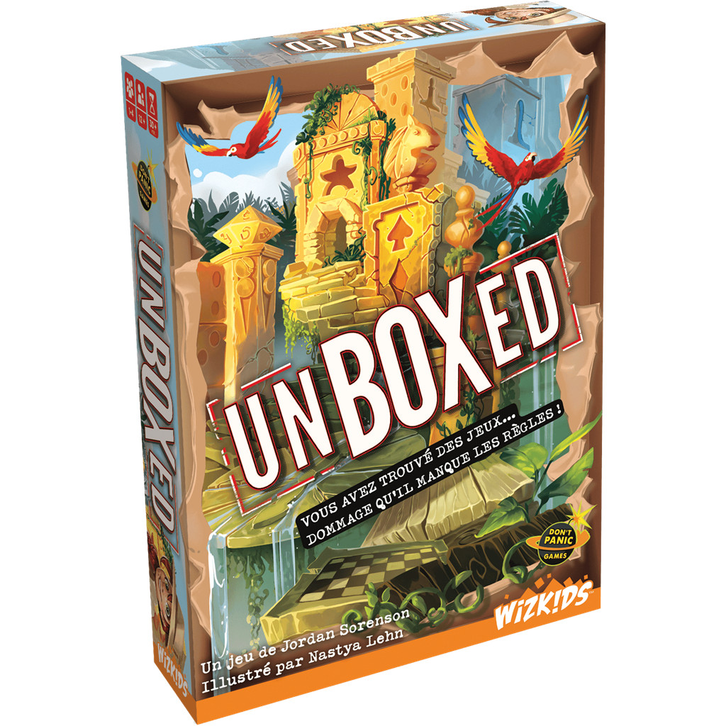 Vue face du jeu Unboxed
