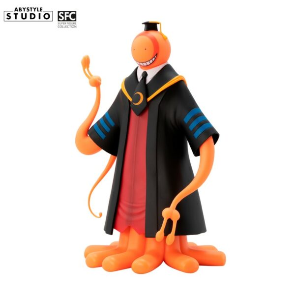 Vue ouverte de la figurine Koro Sensei orange