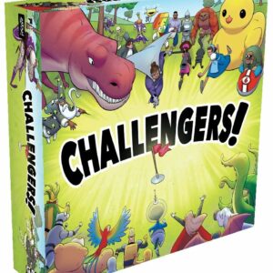 vue de face de la boite du jeu Challengers!