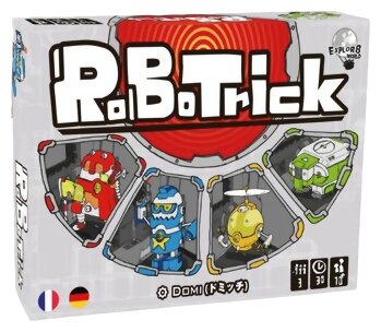 vue de face boite du jeu Robotrick