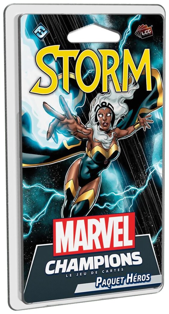 vue de la boite du jeu Marvel Champions - Storm