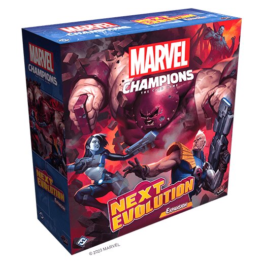 vue de la boite Marvel Champions – NeXt Evolution