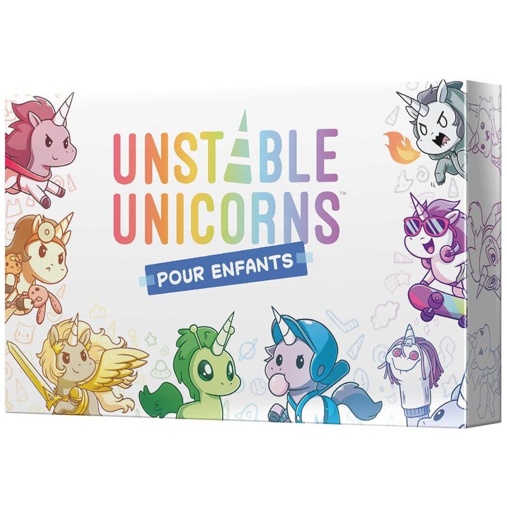 vue de face de la boite Unstable Unicorns - Pour Enfants