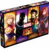 Vue face boîte Dice Throne Marvel : Captain Marvel-Black Panther-Dr Strange-Black Widow