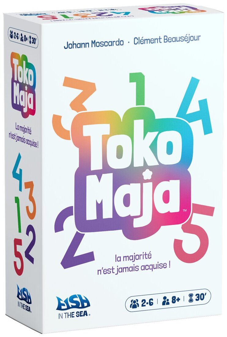 vue de face de la boite du jeu Toko Maja