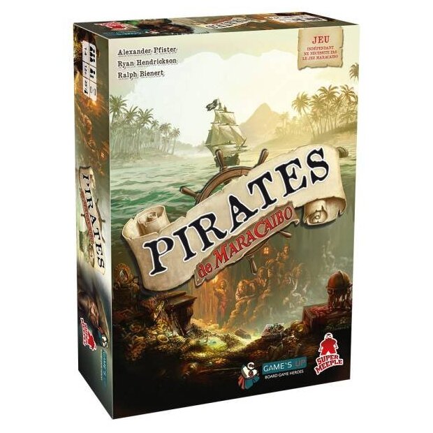 vue de face de la boite du jeu Pirates De Maracaïbo