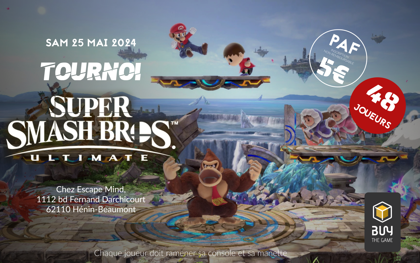 Tournoi Super Smash Bros Ultimate 48 joueurs