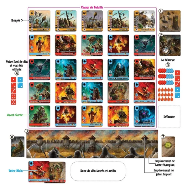 siege de valeria vue globale des cartes