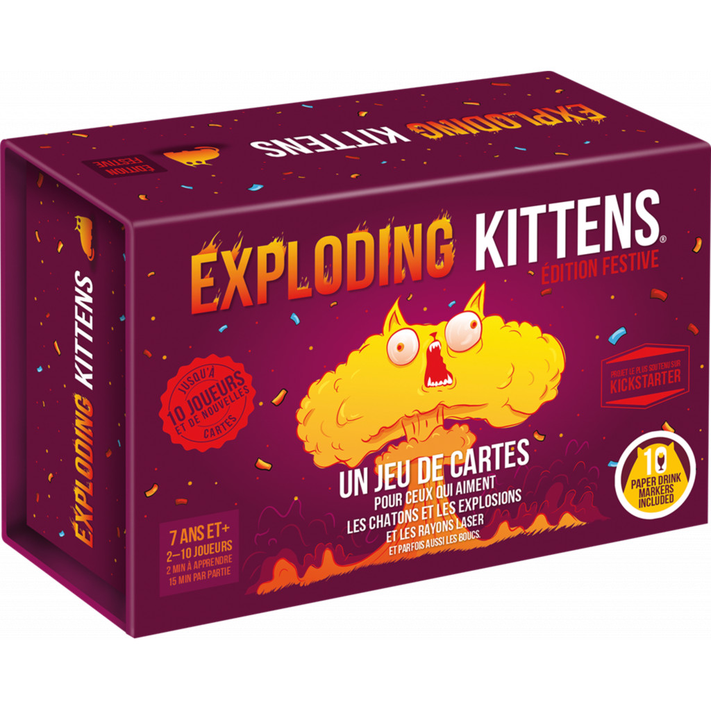 face Exploding Kittens Édition Festive