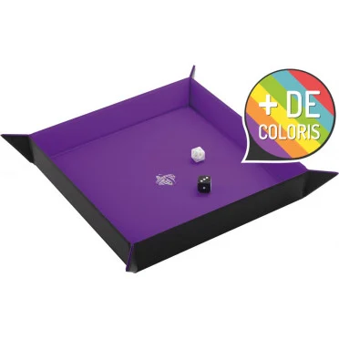 vue de face de la boite Magnetic Dice Tray - Carré