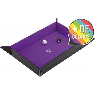 vue de face de la boite Magnetic Dice Tray - Rectangulaire