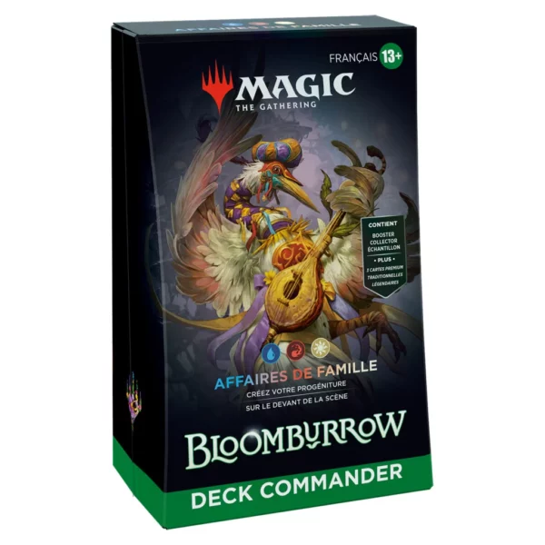 vue de face de la boite Deck Commander Affaires de Famille