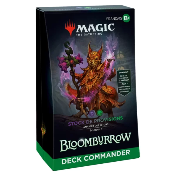 vue de la boite Deck Commander Stock de Provisions