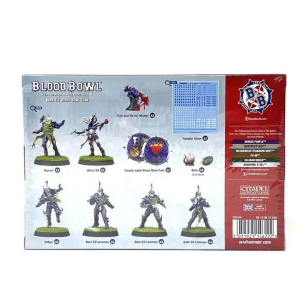 verso Blood Bowl : Dark Elf Team - Naggaroth Nightmares