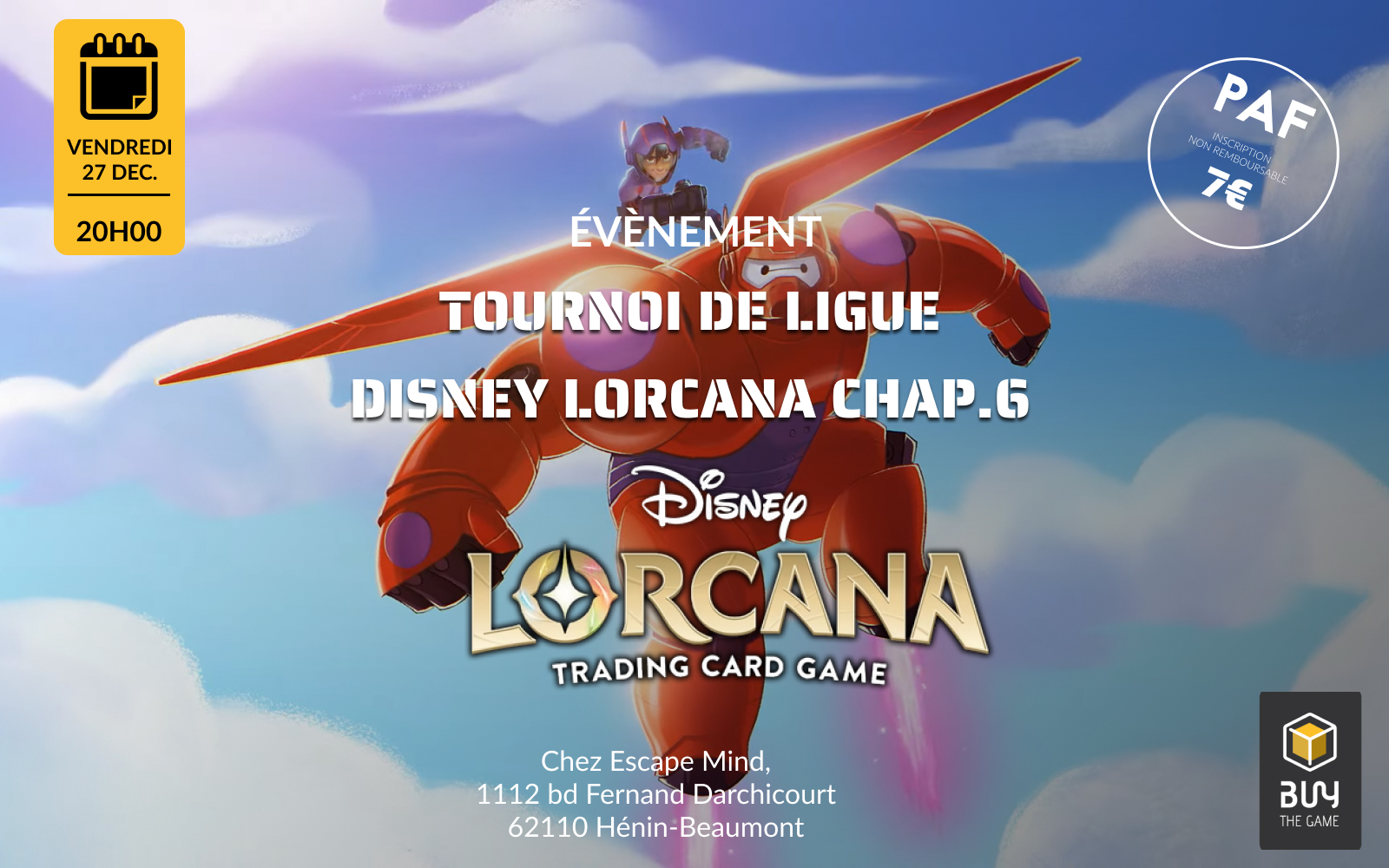 Tournoi Disney Ligue Lorcana chapitre 6