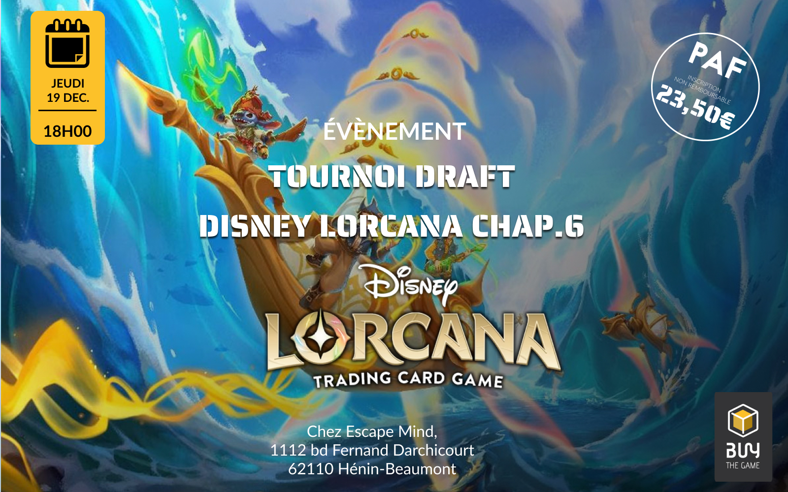 Draft Lorcana "Mer Azurite"