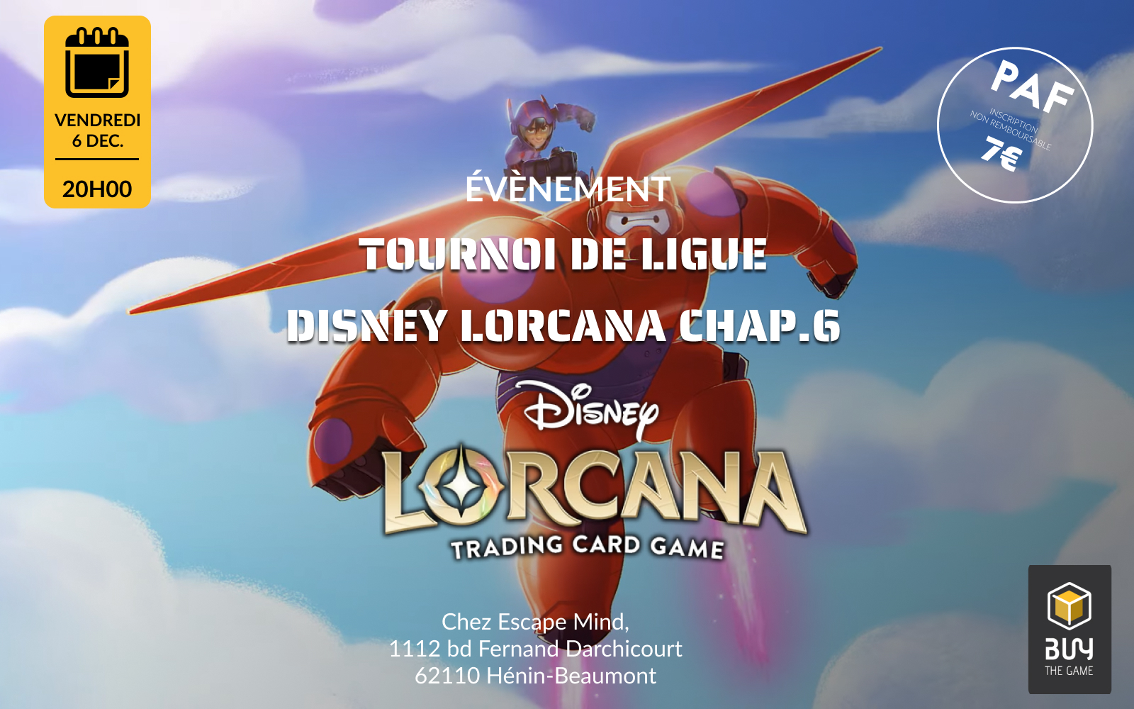 Tournoi Ligue Disney Lorcana chapitre 6