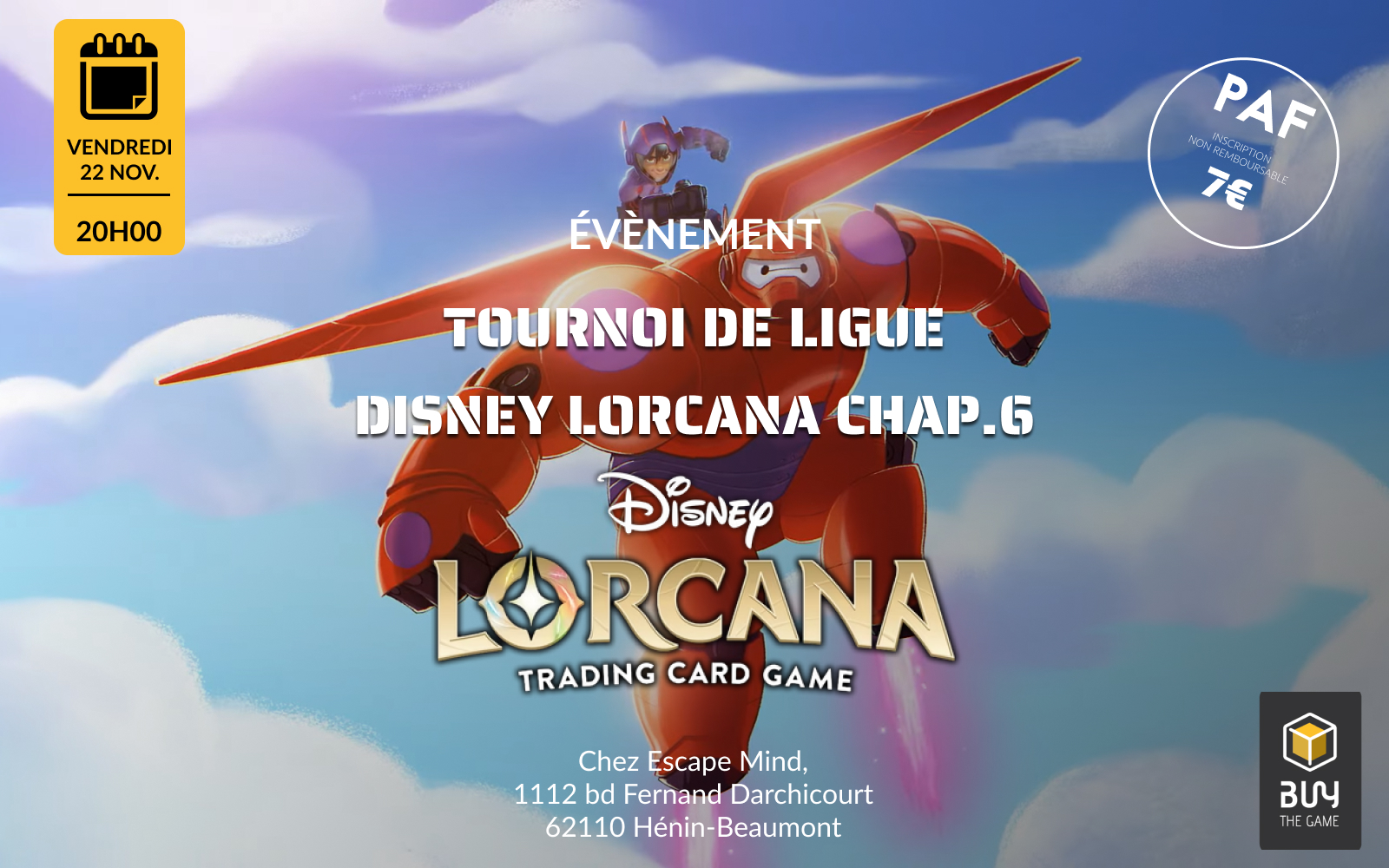 Tournoi Ligue Disney Lorcana chapitre 6