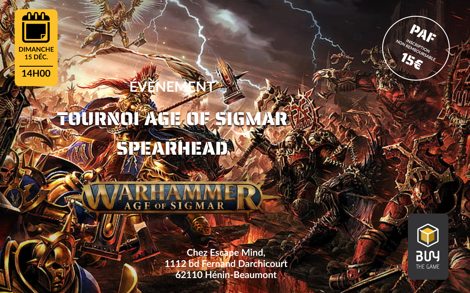 Tournoi Spearhead Age of Sigmar