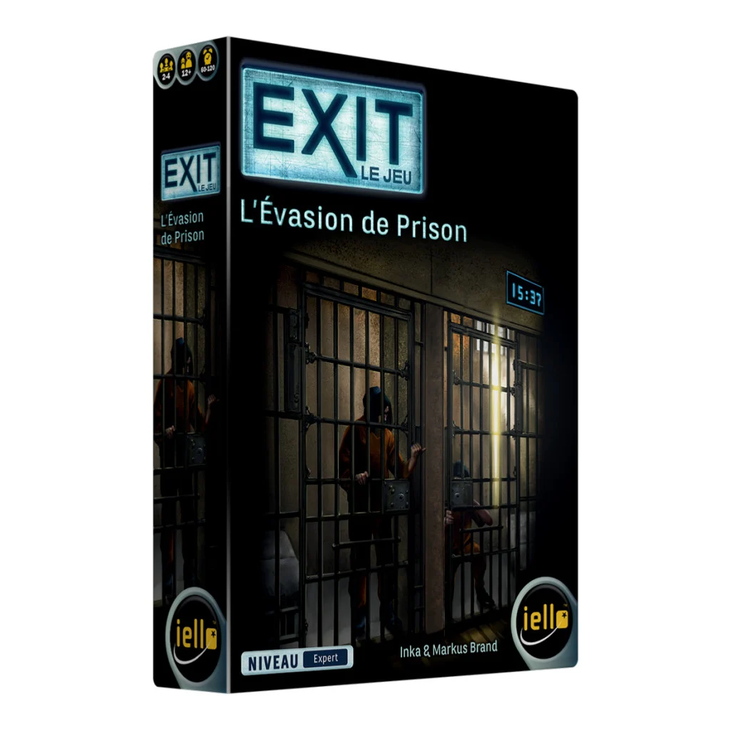 vue de face de la boite Exit : L'évasion de Prison