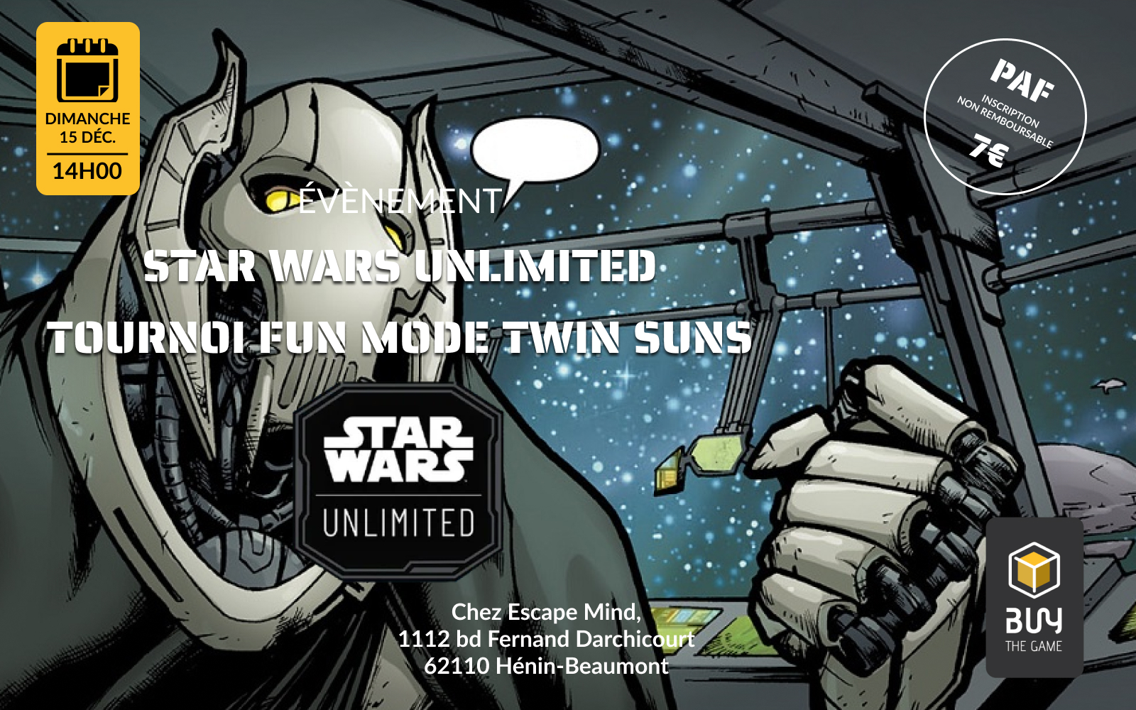 Tournoi Fun Star Wars Unlimited Mode Twin Suns