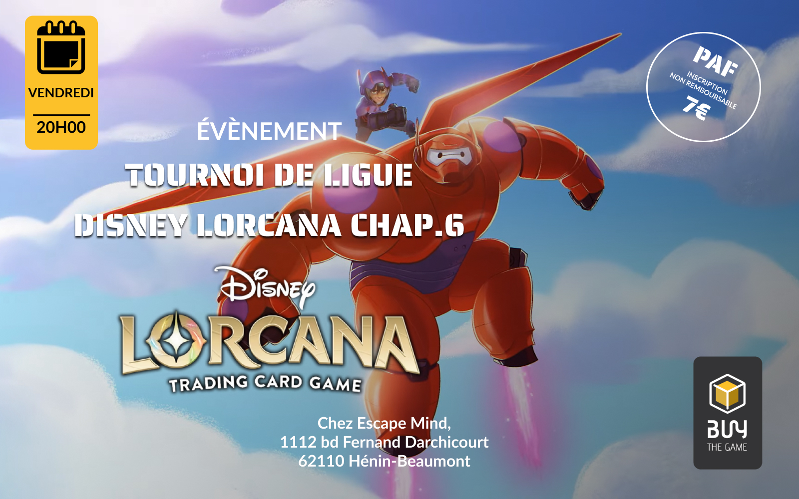 Tournoi Ligue Disney Lorcana chapitre 6