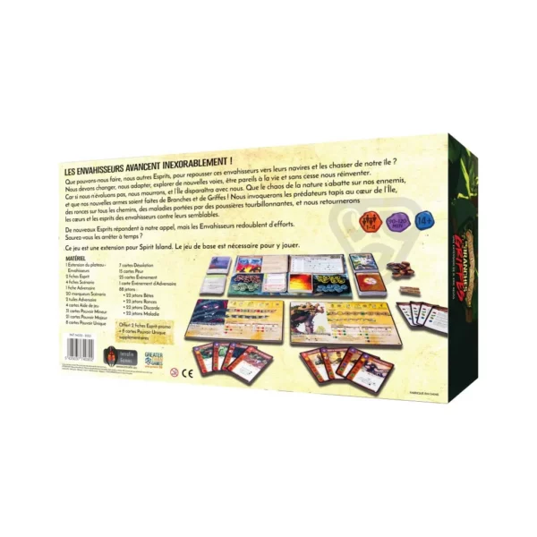 vue de dos de Spirit Island : De Branches et de Griffes