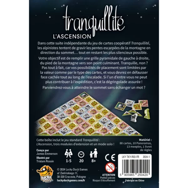 Tranquillité - L'Ascension dos boite