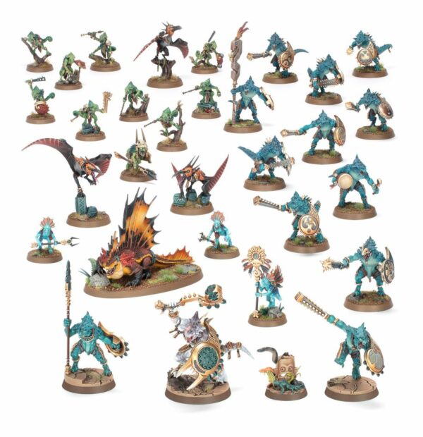 Spearhead: Seraphon – Sunblooded Prowlers figurine