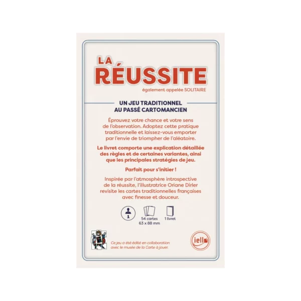 La Réussite boite de dos