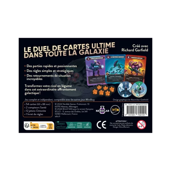 Mindbug - Bataille de Fruits Galactique dos de boite