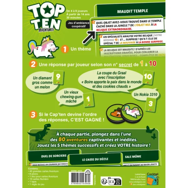 Top Ten Aventures dos