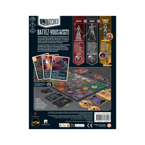 Unmatched : The Witcher : La Chute des Royaumes dos