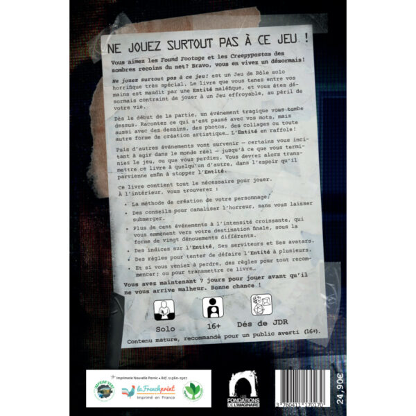 Ne Jouez Surtout Pas à Ce Jeu ! dos