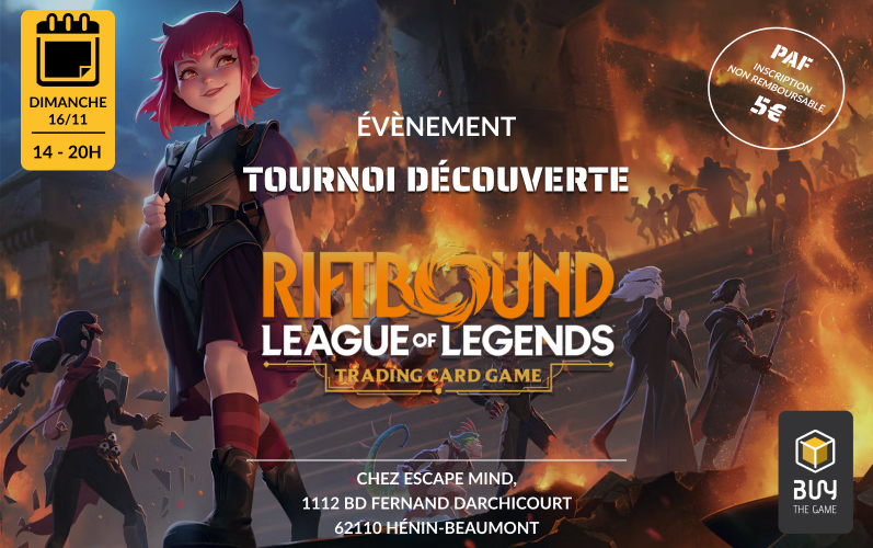 Tournoi Découverte Riftbound - League of Legend