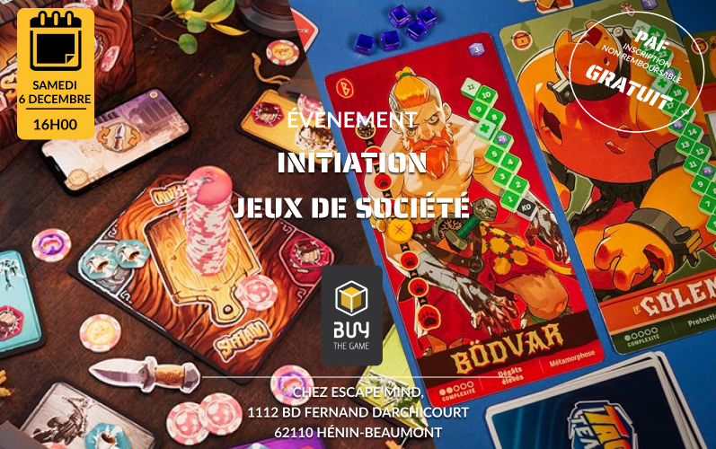 Initiation aux jeux de société