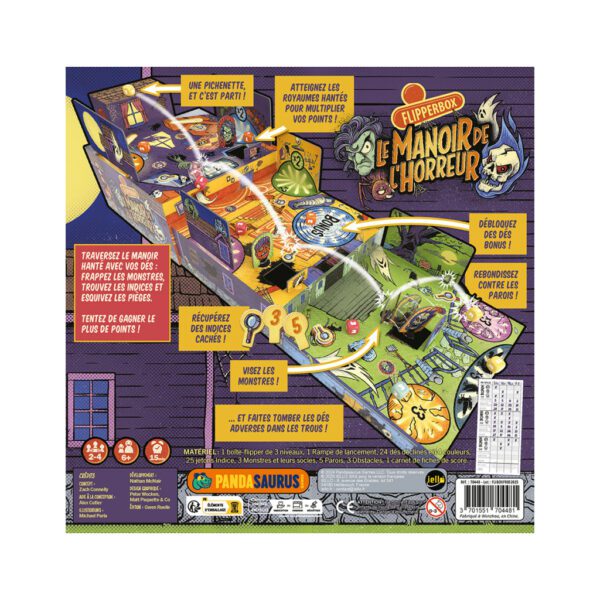 Flipperbox : Le Manoir de l'Horreur dos