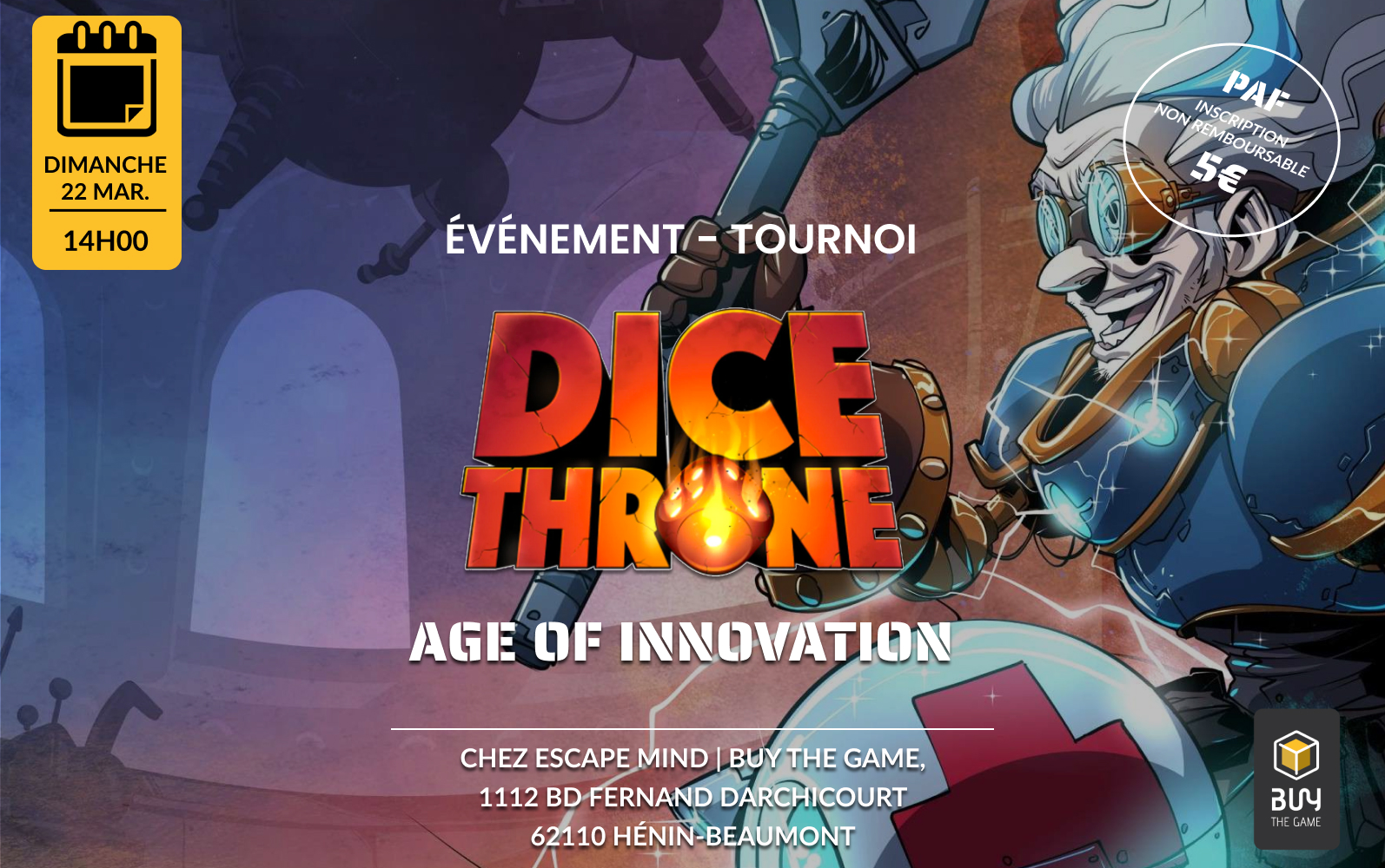 Tournoi Age of innovation - Dice Throne