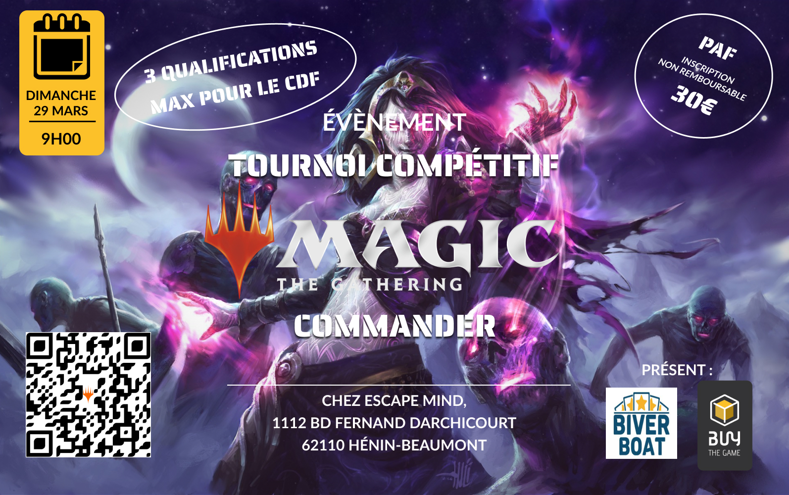 Tournoi Magic The Gathering – Commander