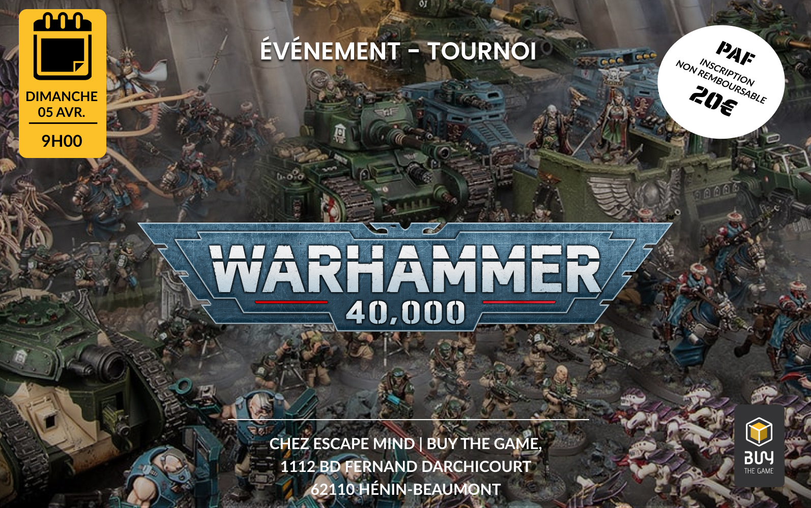 Tournoi Warhammer 40 000 WTC Saison 1