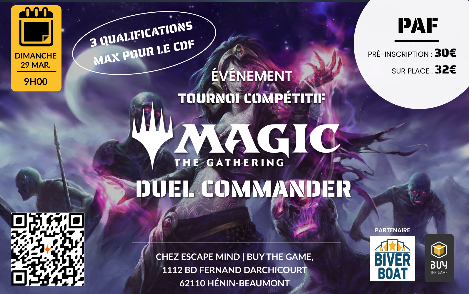 Tournoi Magic The Gathering – Duel Commander