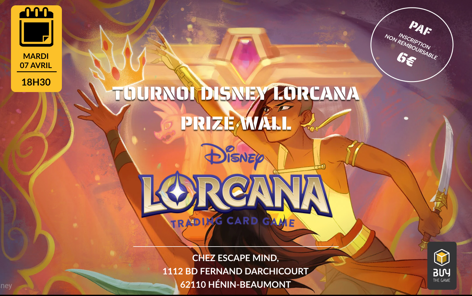 Tournoi Disney Lorcana Prize Wall