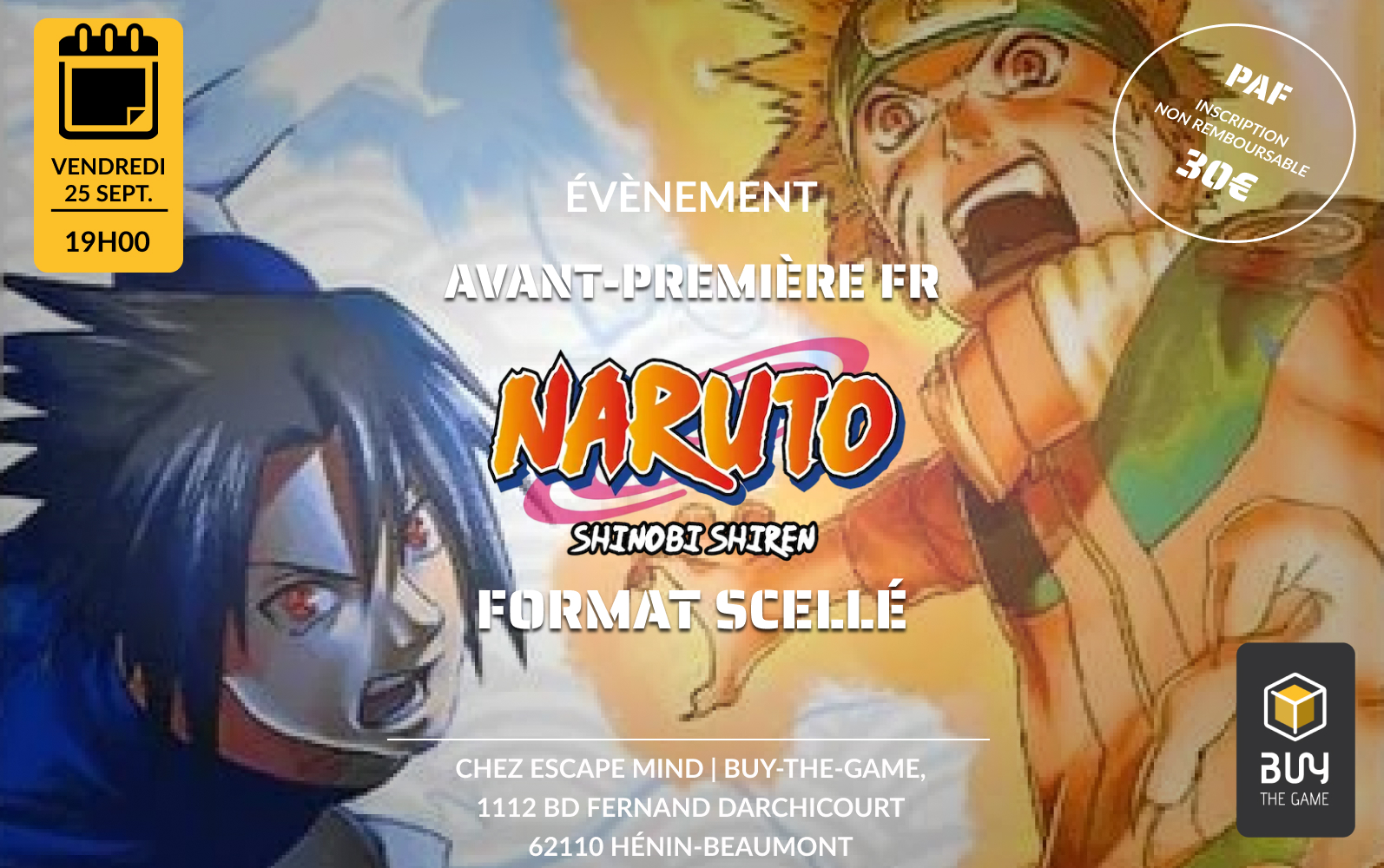 Avant Première - Naruto Mythos Set 2 – Shinobi Shiren FR