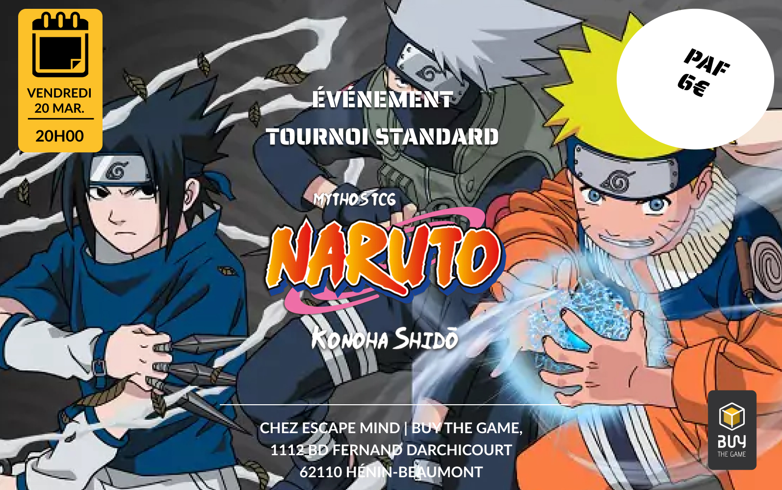Tournoi - Naruto Mythos Set 1 - Konoha Shido