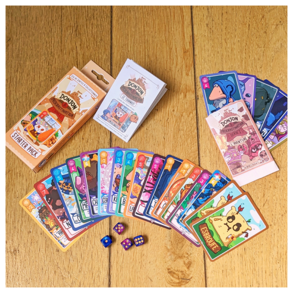 donjon procrastination starter pack 2 joueurs - contenu