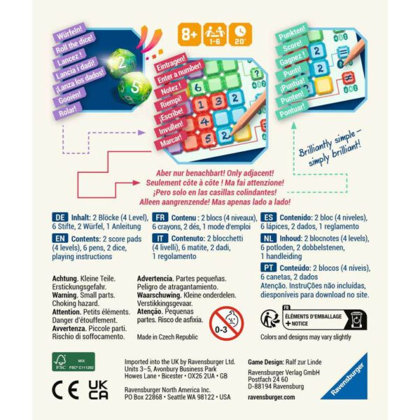 brilliant jeu de société boite verso