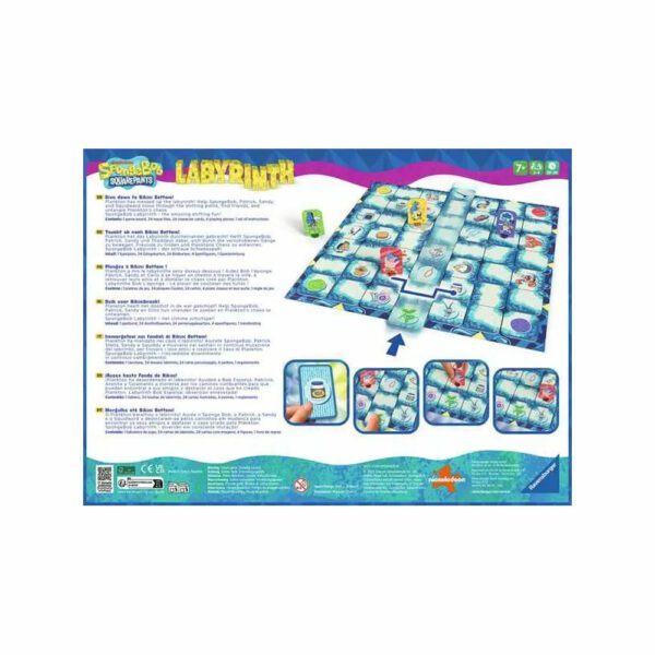 Labyrinthe bob l'éponge boîte verso