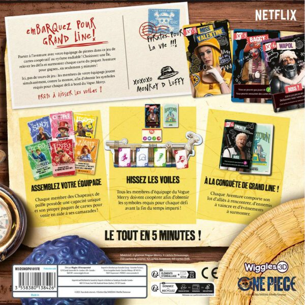 5 minutes one piece - boîte verso