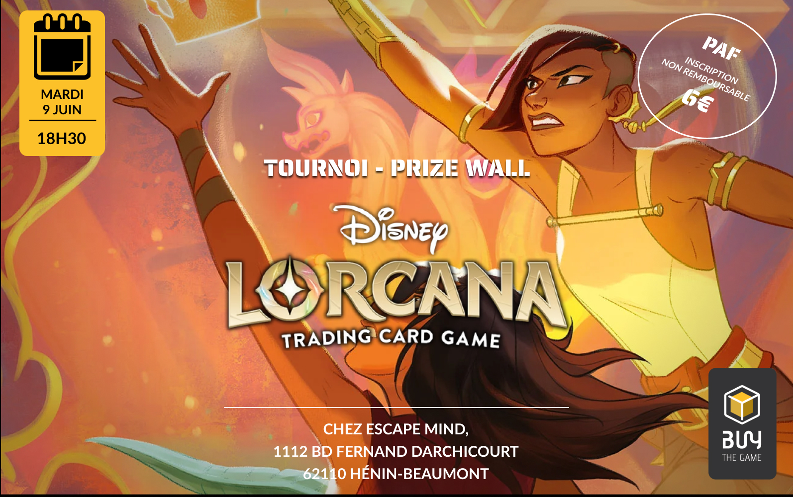 Tournoi Disney Lorcana Prize Wall