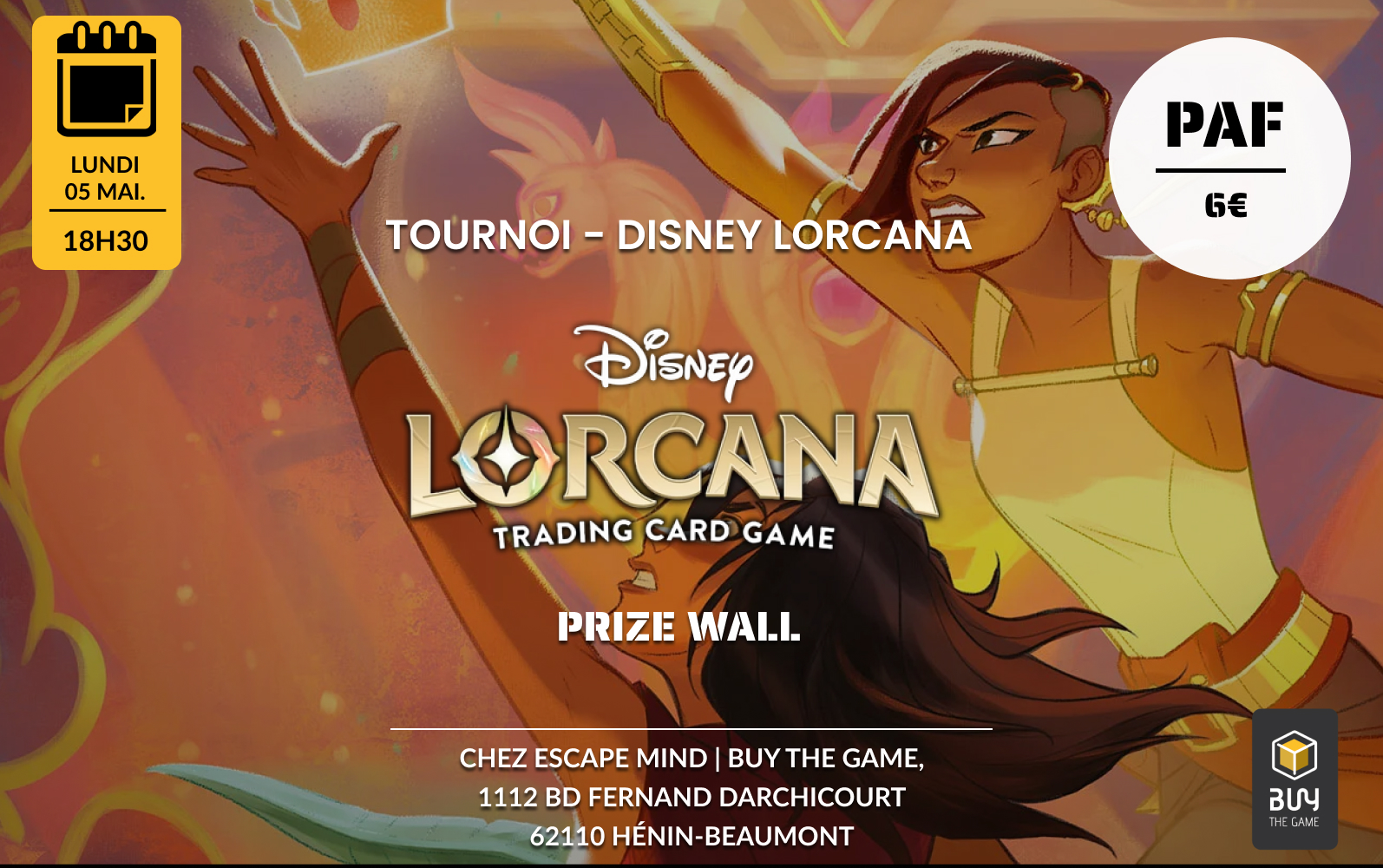 Tournoi Disney Lorcana Prize Wall